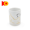 Promotional coffee electroplating ceramic cups and mugs for restaurant